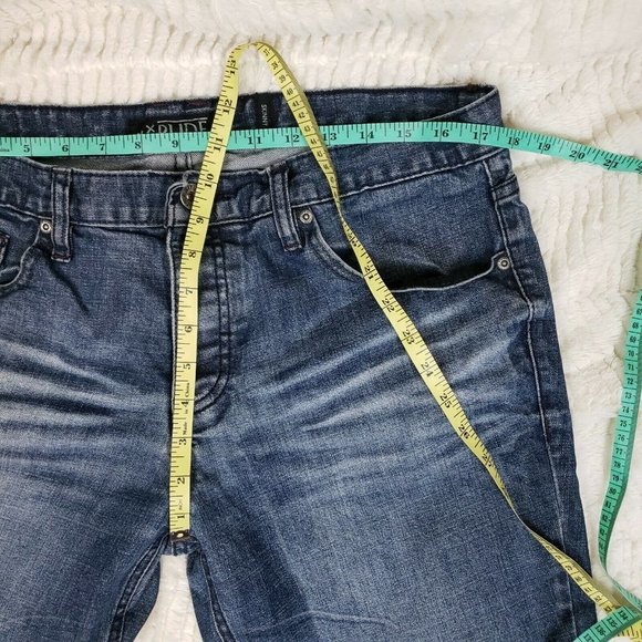 Rude Womens Blue Medium Wash Regular Fit Denim Skinny Jeans Size 36 - Picture 6 of 7